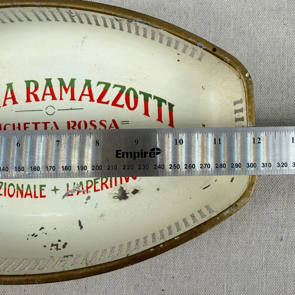 Antique Felsina Ramazzotti Advertising Metal Tray Prager & Loida Berlin 1905